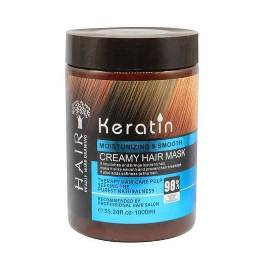 Keratin moisturizing and smooth creamy hair mask 1000ml