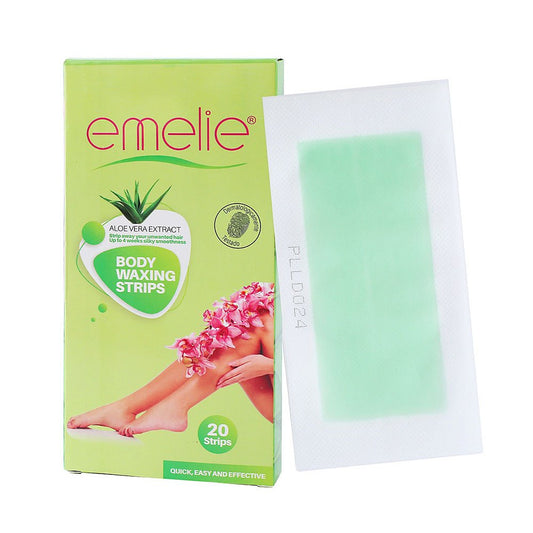 Emelie aloe vera body waxing strips