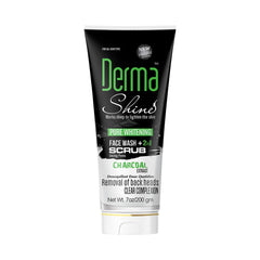 Derma Shine Charcoal Face Wash+ Scrub 200gm