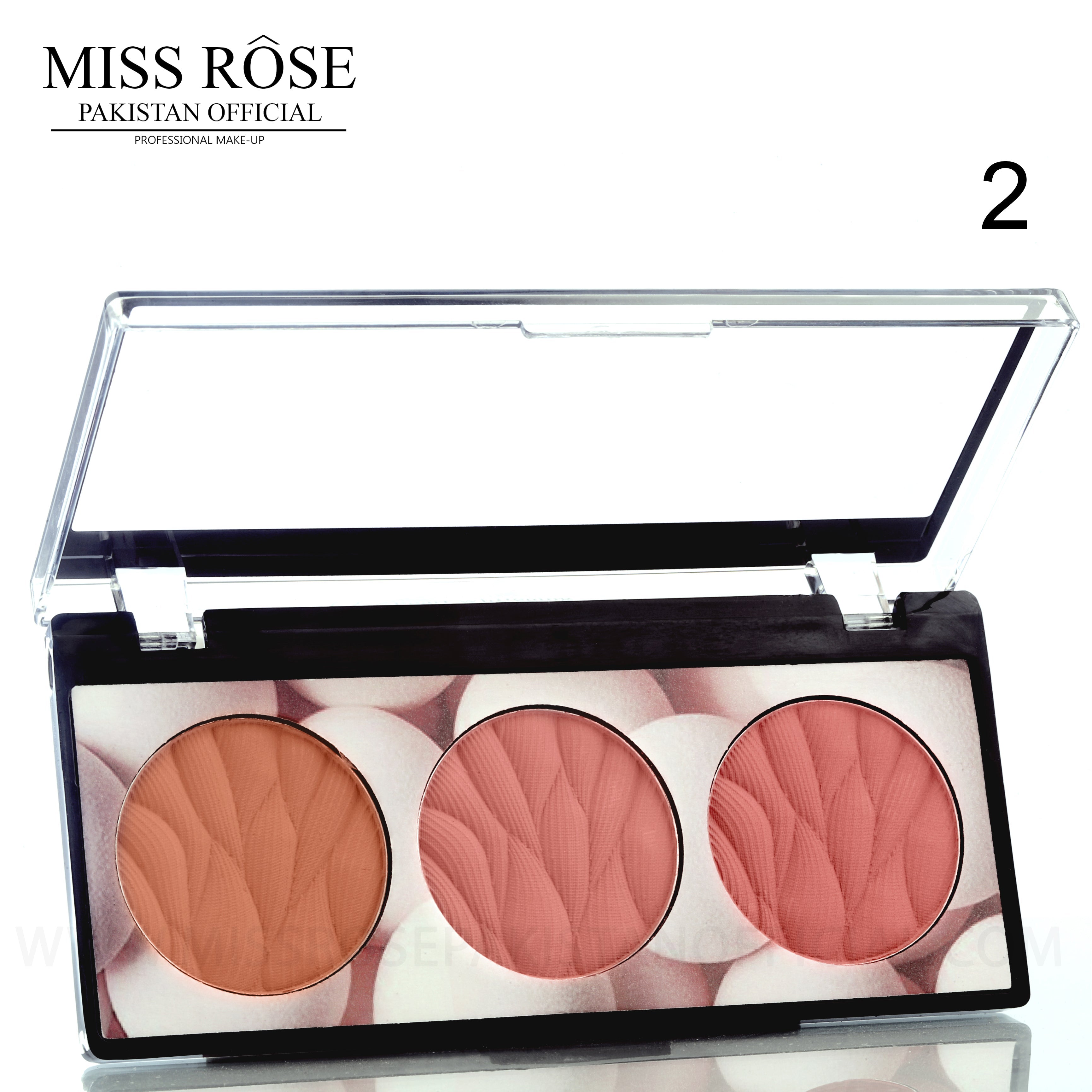 Miss Rose 3 in 1 Blush Palette