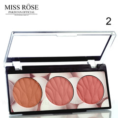 Miss Rose 3 in 1 Blush Palette