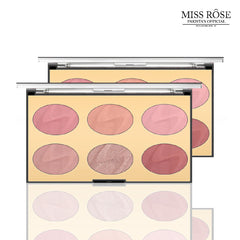 Miss Rose 6 Color Oval Blush Palette