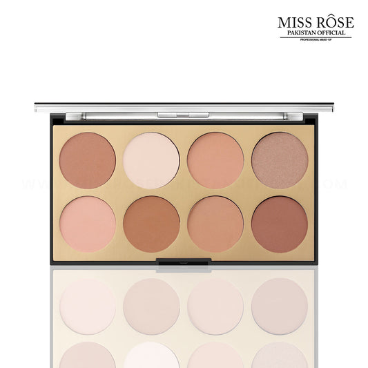 Miss Rose 8 Color Compact & Contour Palette