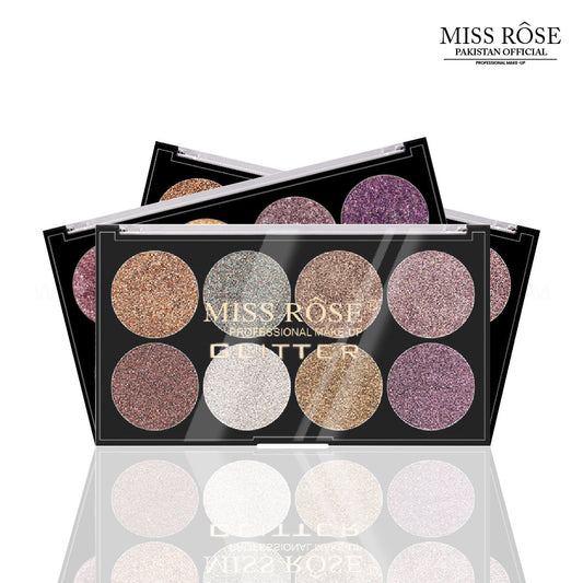 Miss Rose 8 Color Glitter Palette