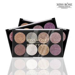 Miss Rose 8 Color Glitter Palette
