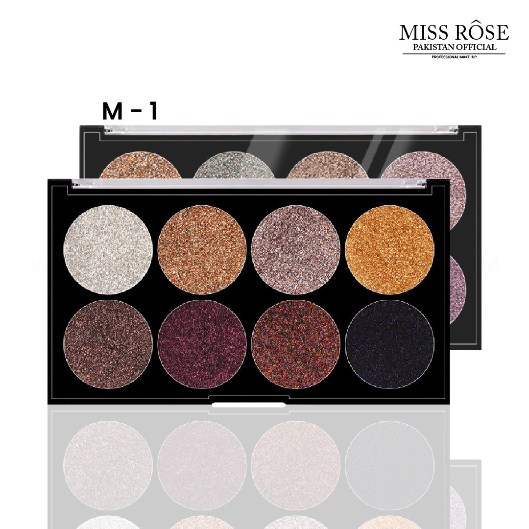 Miss Rose 8 Color Glitter Palette