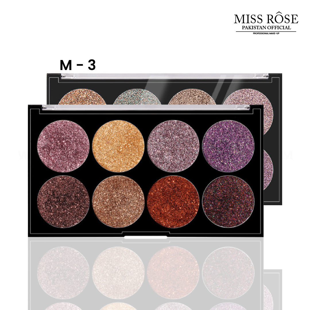 Miss Rose 8 Color Glitter Palette