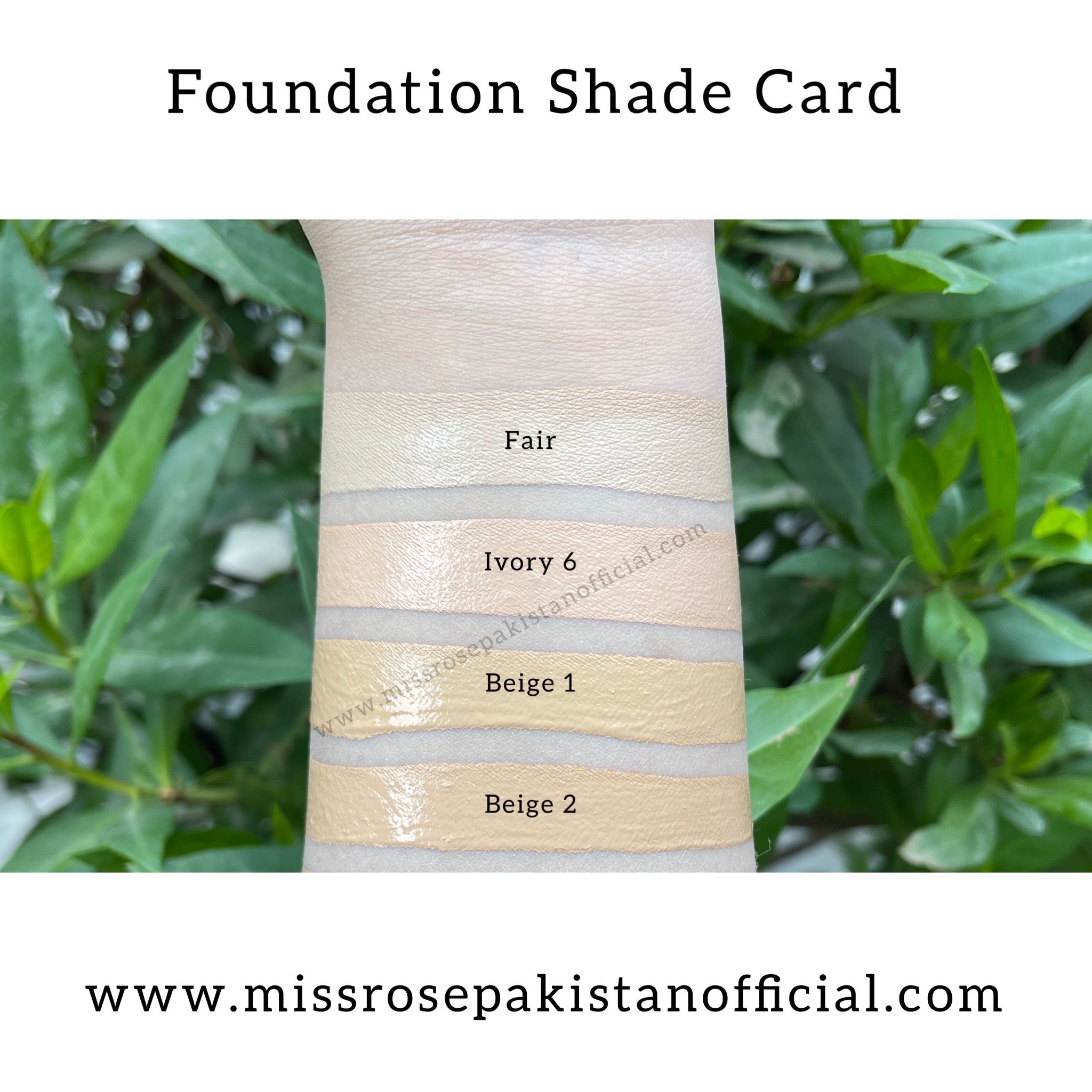 foundation shades