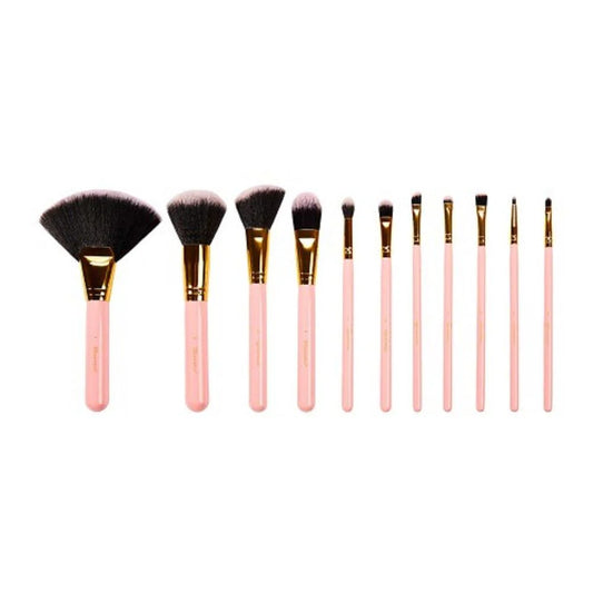 BH Cosmetics Dot Collection 11 Pcs Brush Set - Pink