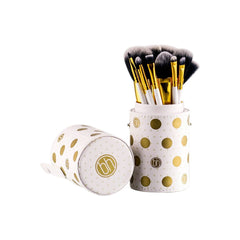 BH Cosmetics Dot Collection 11 Pcs Brush Set - White