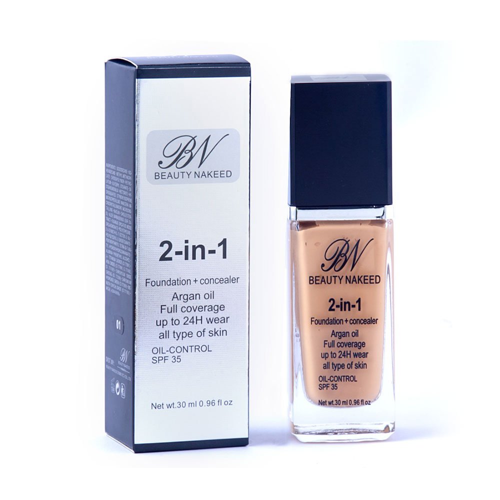 Beauty Nakeed foundation 2-in-1 foundation+concealer