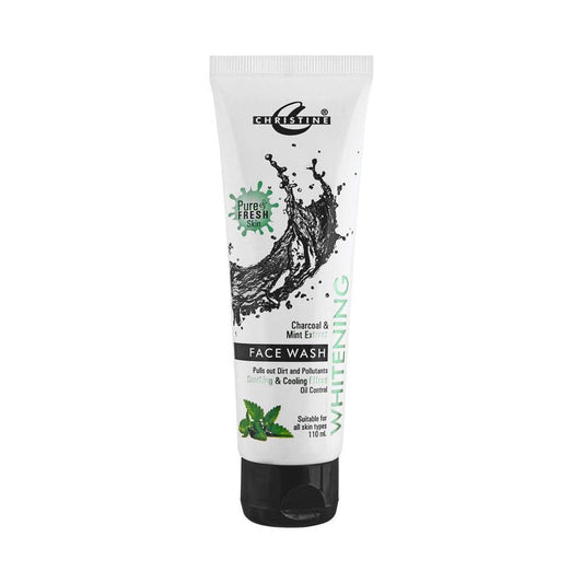 Christine Whitening Mint & Charcoal Face Wash 110ml