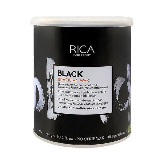 Rica Wax Brazilian Black With Vegetable Charcoal 800Ml