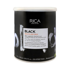 Rica Wax Brazilian Black With Vegetable Charcoal 800Ml