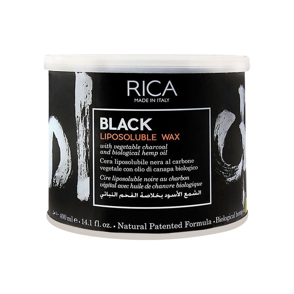 Rica Wax Black With Vegetable Charcoal 400Ml