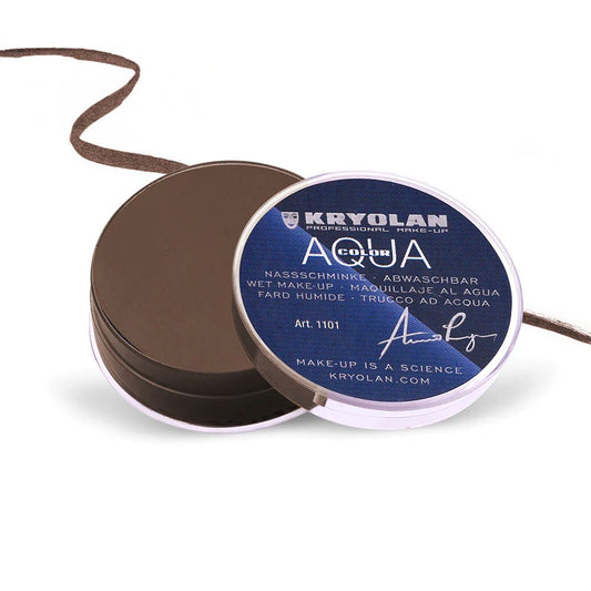 Kryolan - Aquacolor Cake Liner-Brown