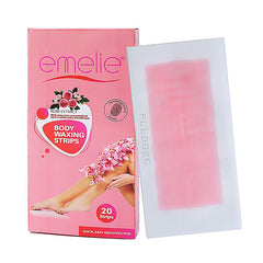 Emelie rose extract body waxing strips