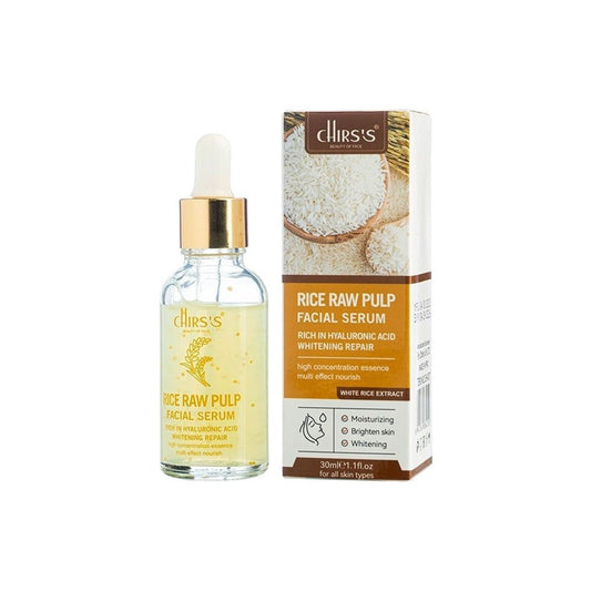 Chirs's Rice Raw Pulp Facial Serum Rich In Hyaluronic Acid Whitening Repair 30ml