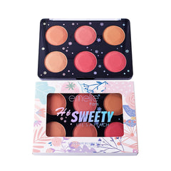 Emelie hi sweety 6 colour blushon pallete
