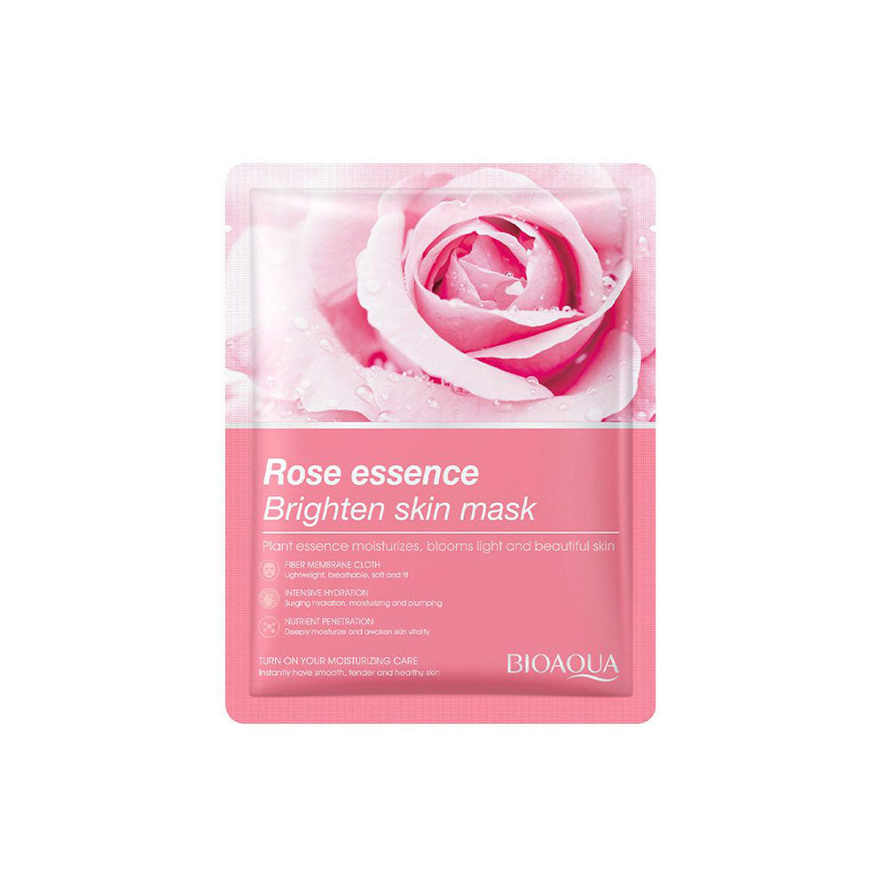BIOAQUA Rose  Brighten Skin Face Sheet Mask