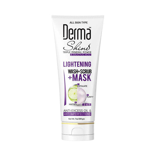 Derma Shine Face Wash+ Scrub+ Mask 3 in 1