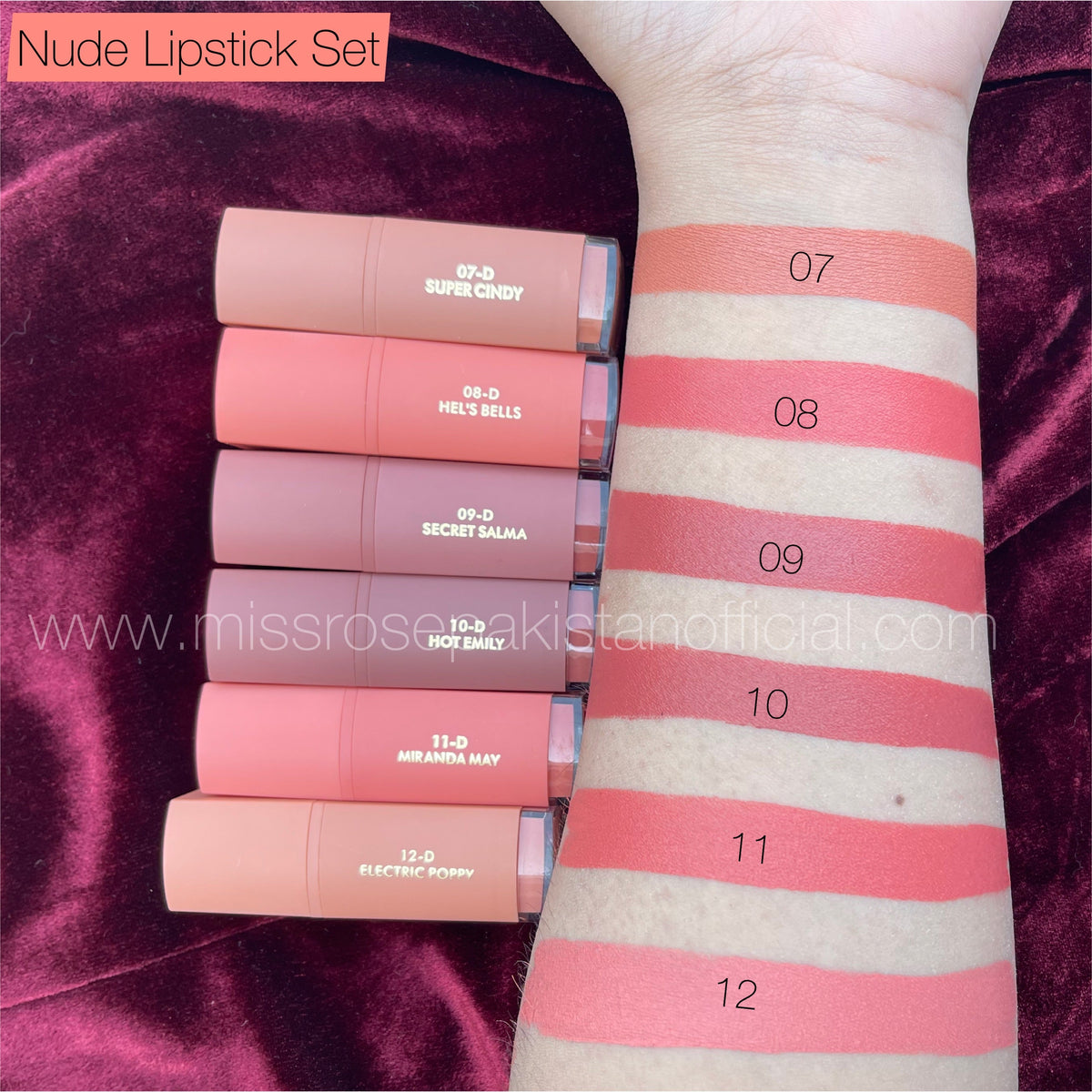 miss rose nudes lipstick