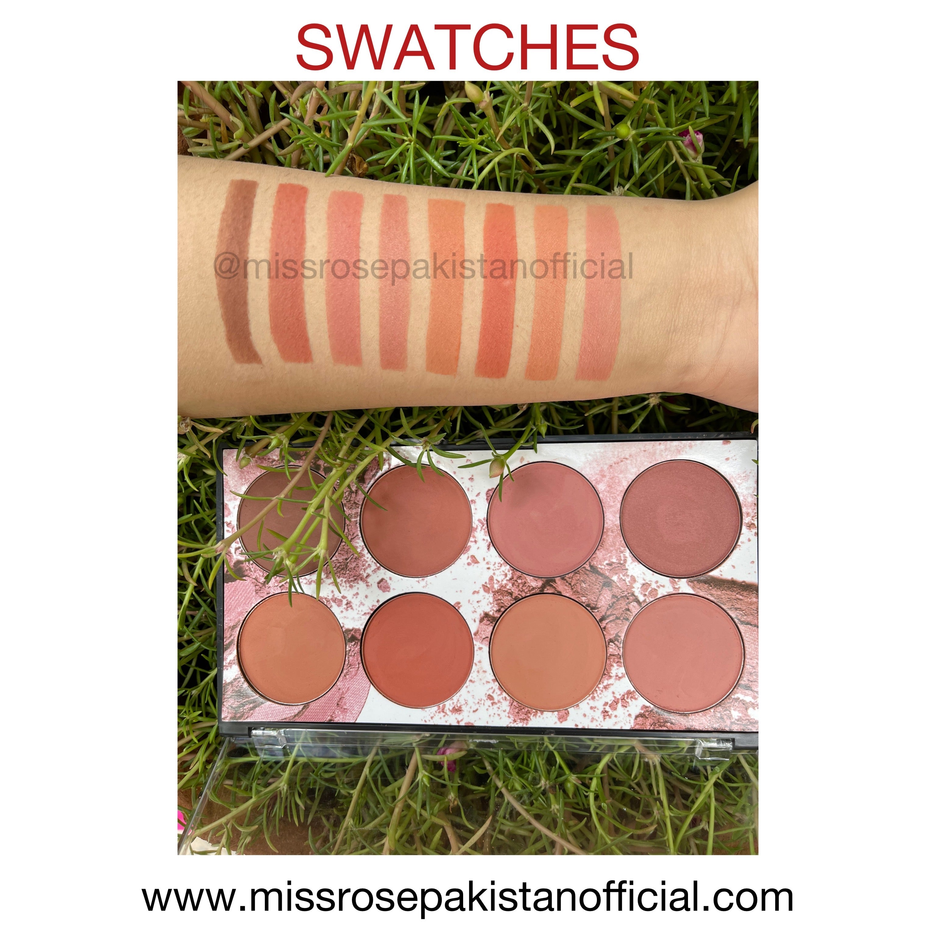 Miss Rose 8 Colors Blush Palette