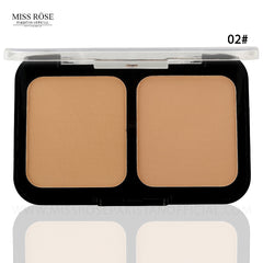 Miss Rose 2 in 1 Square Compact Powder