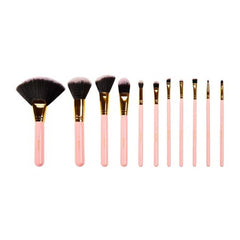 BH Cosmetics Dot Collection 11 Pcs Brush Set - Pink